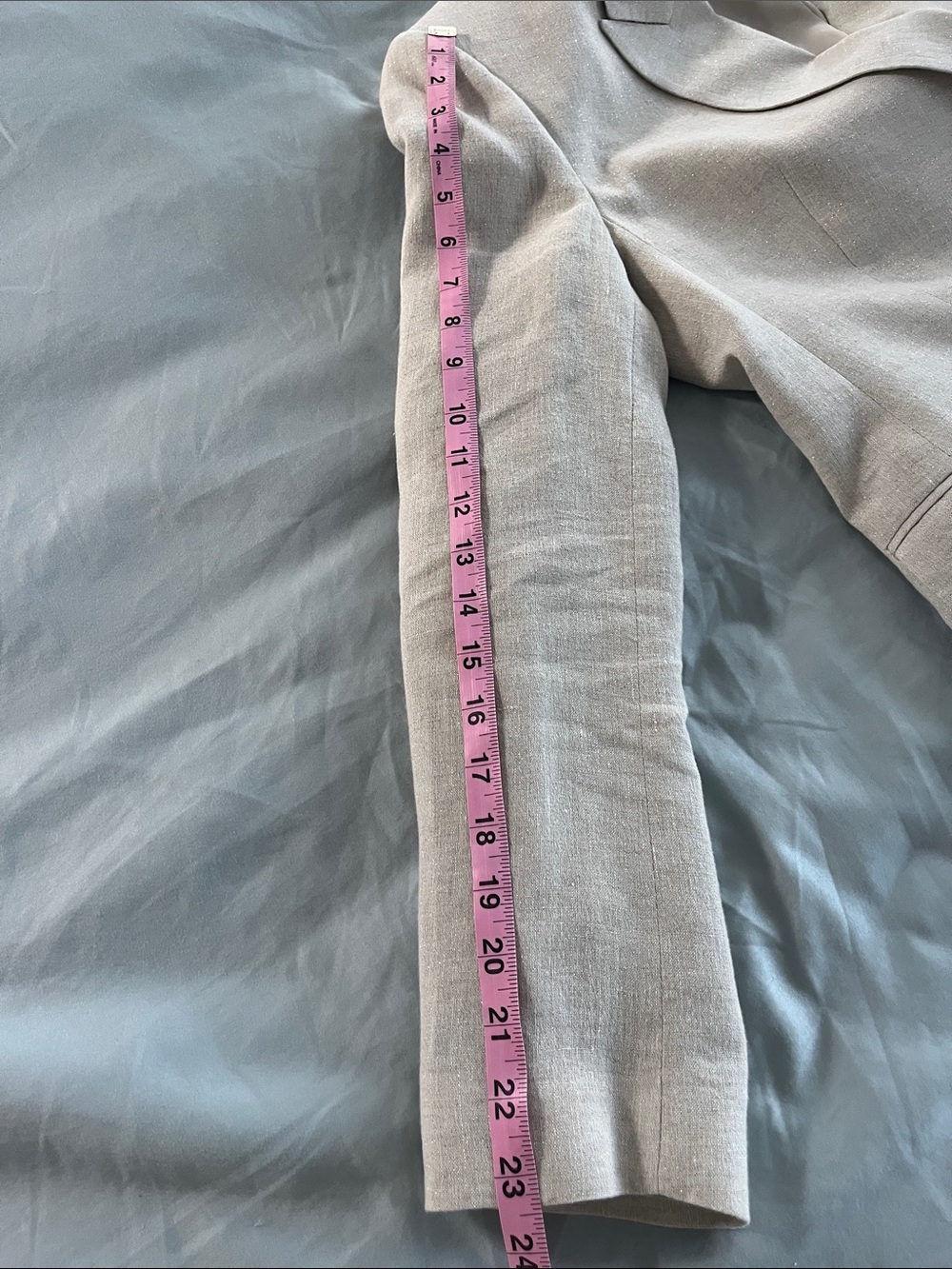 Brunello Cucinelli Double-Breasted Metallic Linen-Blend Blazer - Picture 17 of 17